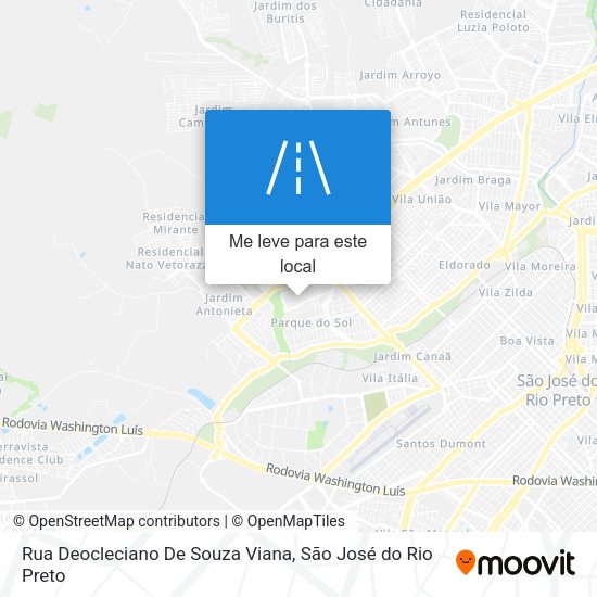 Rua Deocleciano De Souza Viana mapa