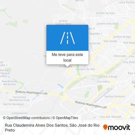 Rua Claudemira Alves Dos Santos mapa