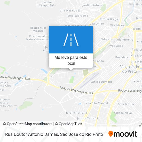 Rua Doutor Antônio Damas mapa