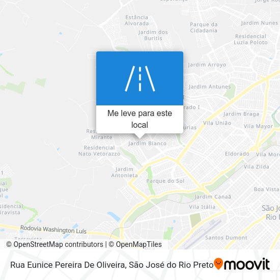 Rua Eunice Pereira De Oliveira mapa