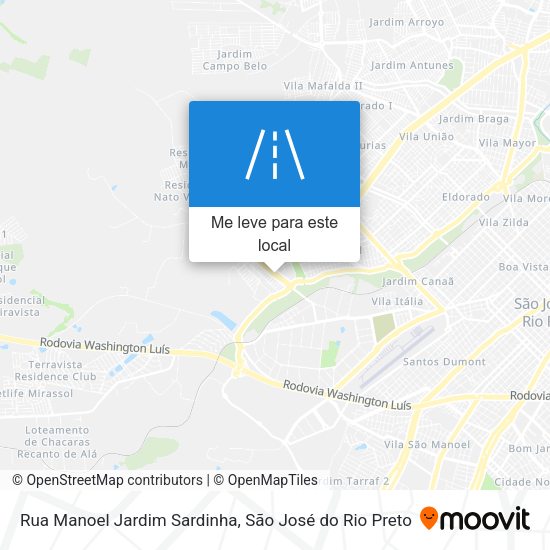 Rua Manoel Jardim Sardinha mapa