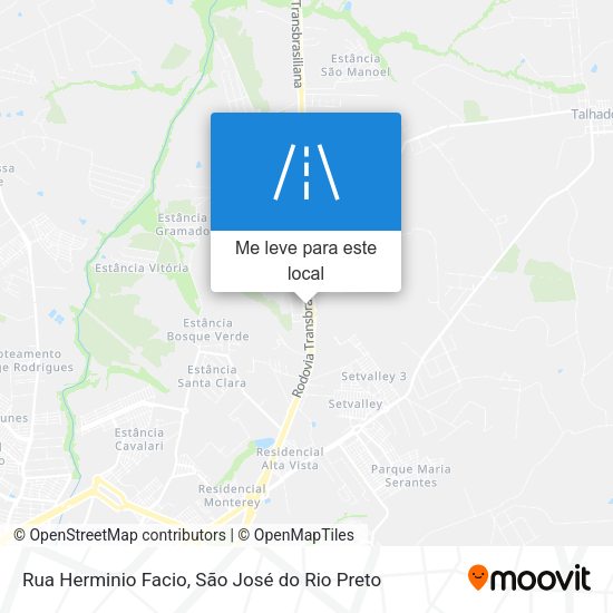 Rua Herminio Facio mapa