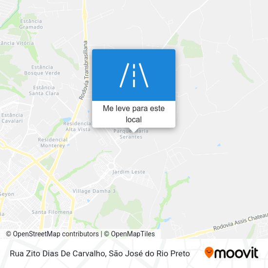 Rua Zito Dias De Carvalho mapa