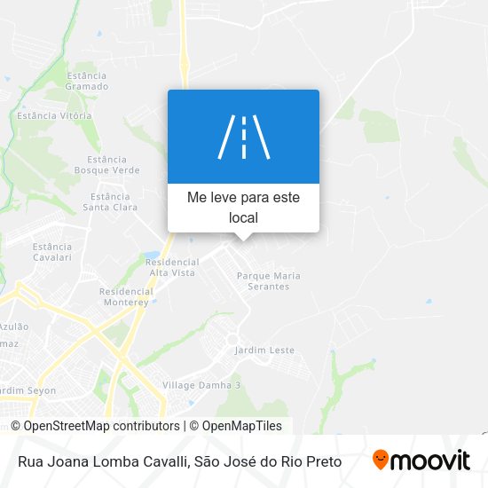 Rua Joana Lomba Cavalli mapa