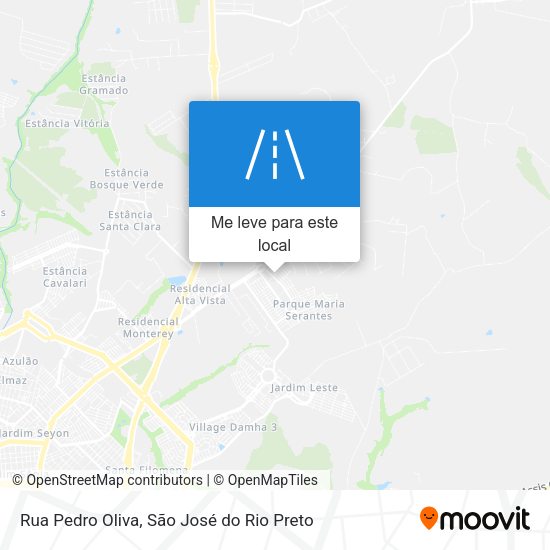 Rua Pedro Oliva mapa