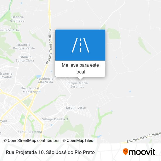 Rua Projetada 10 mapa