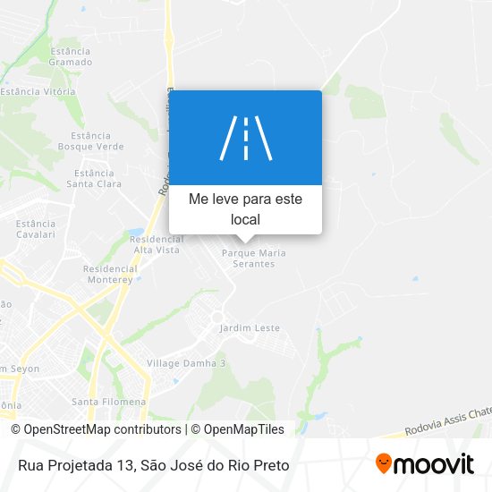 Rua Projetada 13 mapa