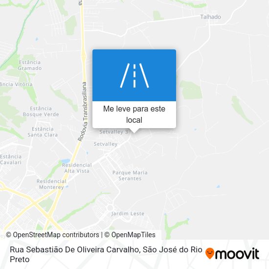 Rua Sebastião De Oliveira Carvalho mapa