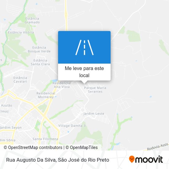 Rua Augusto Da Silva mapa