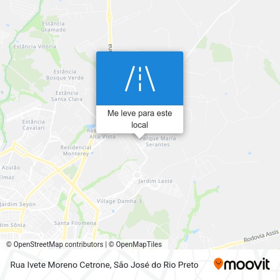Rua Ivete Moreno Cetrone mapa