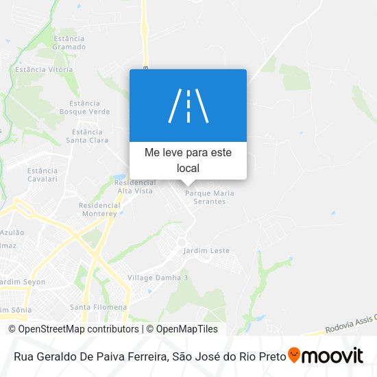 Rua Geraldo De Paiva Ferreira mapa