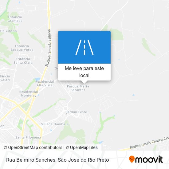Rua Belmiro Sanches mapa