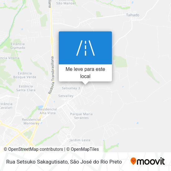 Rua Setsuko Sakagutisato mapa