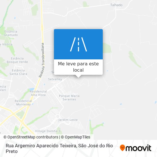 Rua Argemiro Aparecido Teixeira mapa