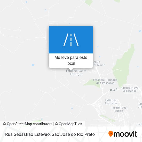 Rua Sebastião Estevão mapa