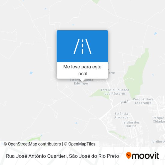 Rua José Antônio Quartieri mapa