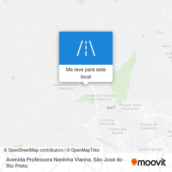 Avenida Professora Neninha Vianna mapa