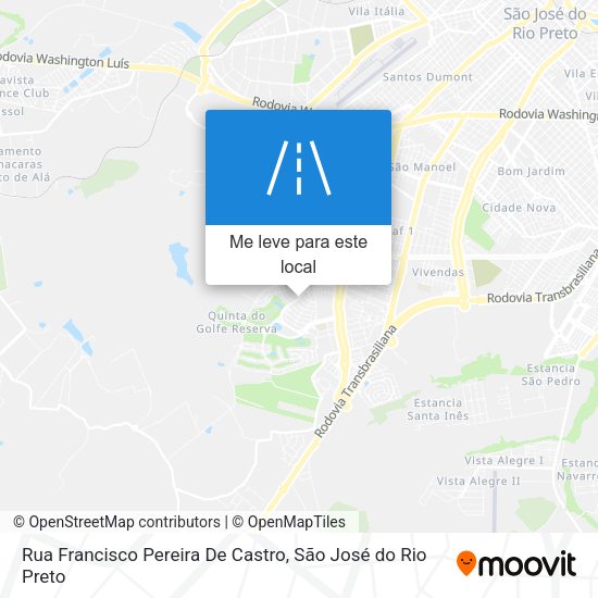 Rua Francisco Pereira De Castro mapa