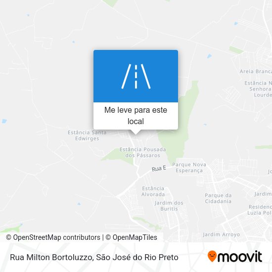 Rua Milton Bortoluzzo mapa