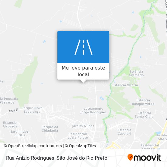 Rua Anízio Rodrigues mapa