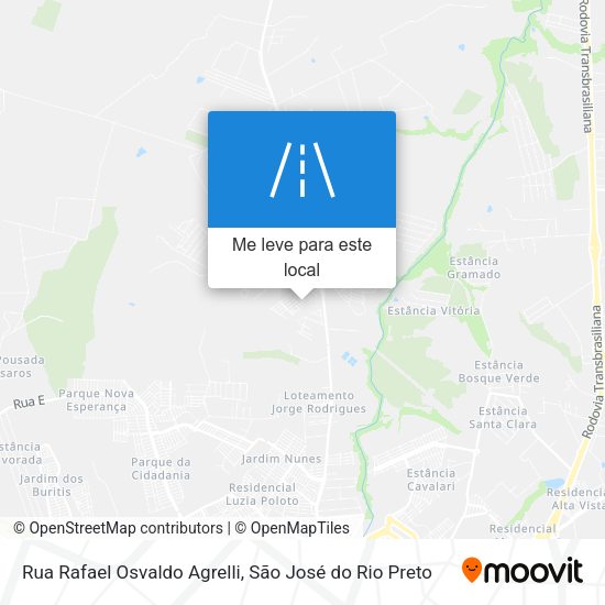 Rua Rafael Osvaldo Agrelli mapa