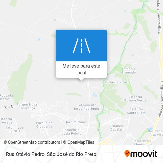 Rua Otávio Pedro mapa