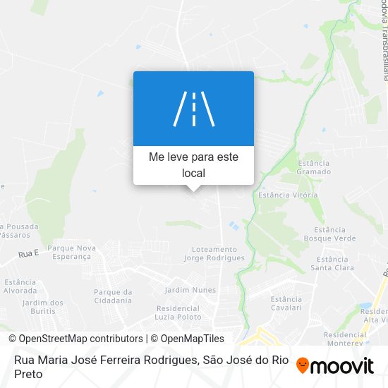 Rua Maria José Ferreira Rodrigues mapa