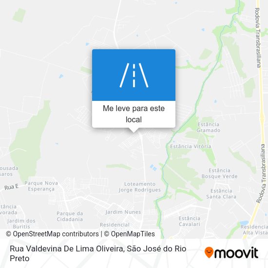 Rua Valdevina De Lima Oliveira mapa