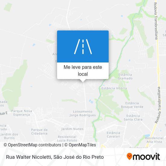 Rua Walter Nicoletti mapa