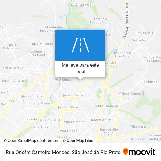 Rua Onofre Carneiro Mendes mapa