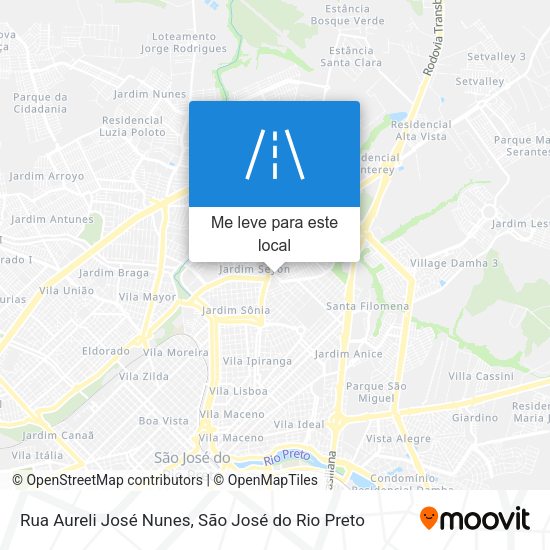 Rua Aureli José Nunes mapa