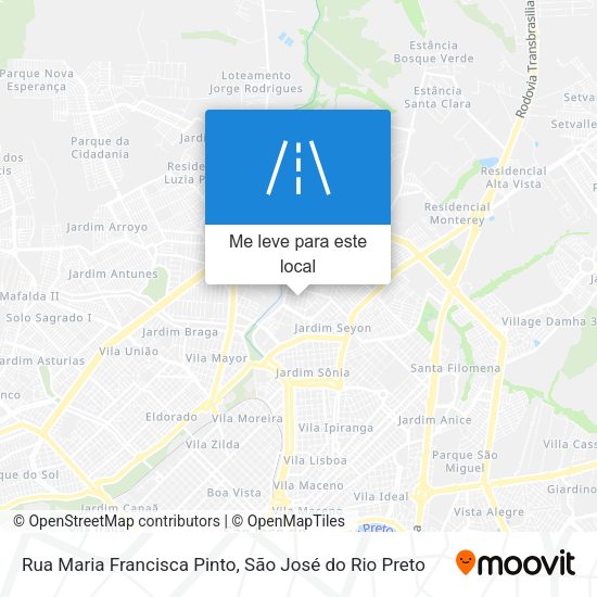Rua Maria Francisca Pinto mapa