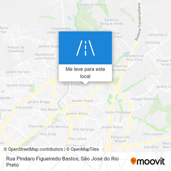 Rua Pindaro Figueiredo Bastos mapa