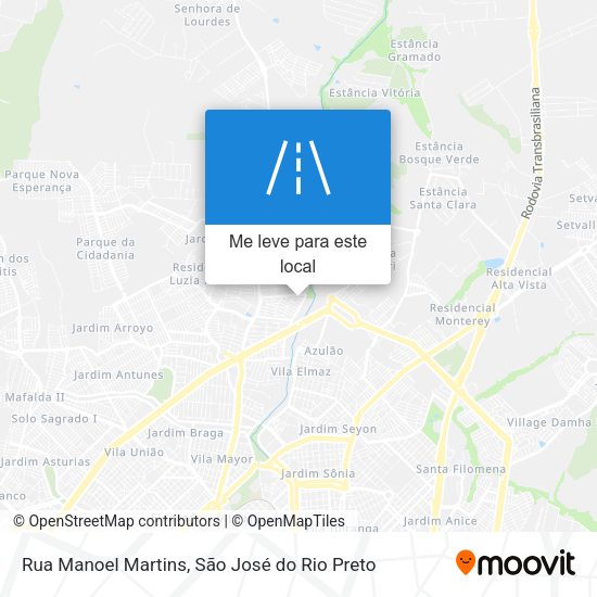 Rua Manoel Martins mapa
