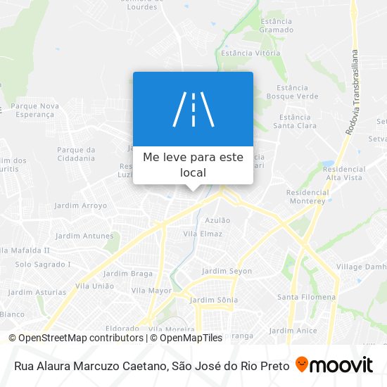 Rua Alaura Marcuzo Caetano mapa