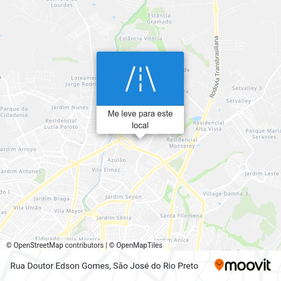 Rua Doutor Edson Gomes mapa