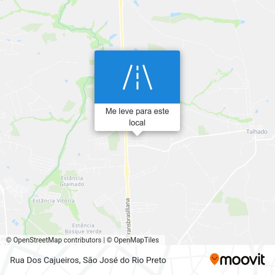 Rua Dos Cajueiros mapa
