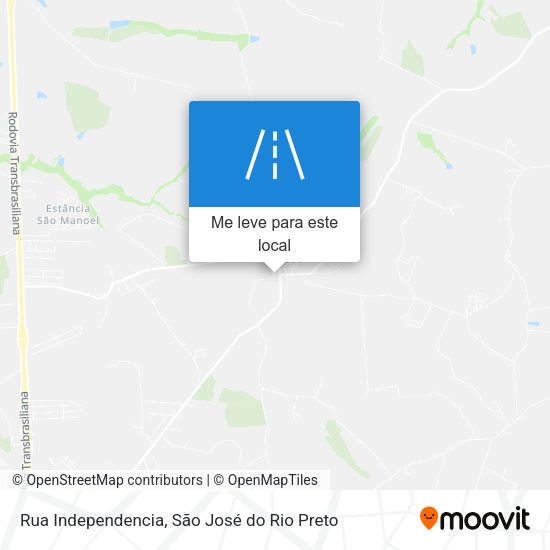 Rua Independencia mapa