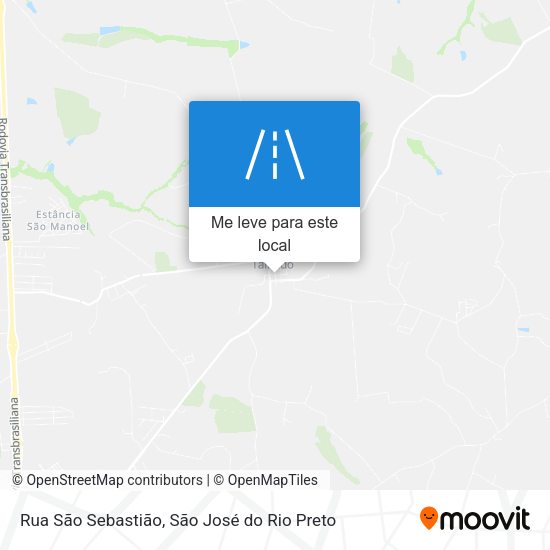 Rua São Sebastião mapa