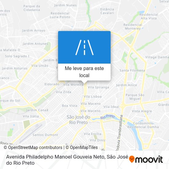 Avenida Philadelpho Manoel Gouveia Neto mapa