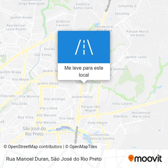 Rua Manoel Duran mapa