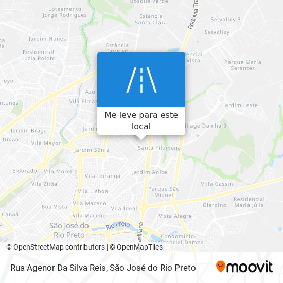 Rua Agenor Da Silva Reis mapa