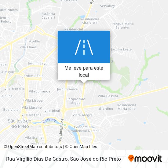 Rua Virgílio Dias De Castro mapa