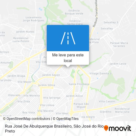 Rua José De Abulquerque Brasileiro mapa