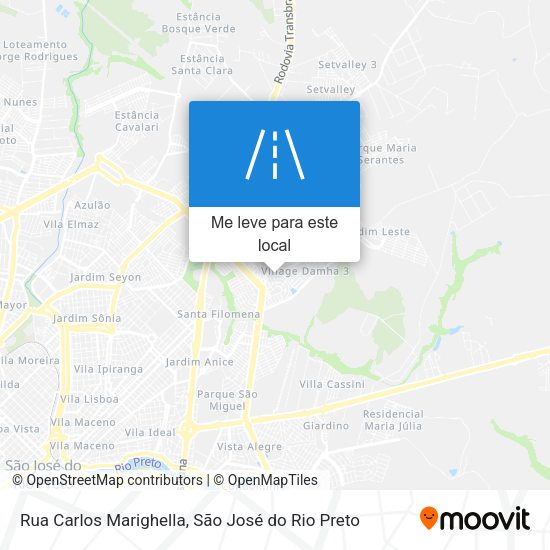 Rua Carlos Marighella mapa