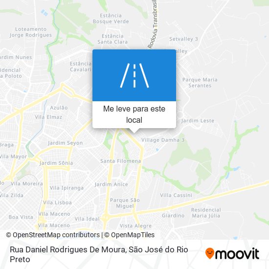 Rua Daniel Rodrigues De Moura mapa
