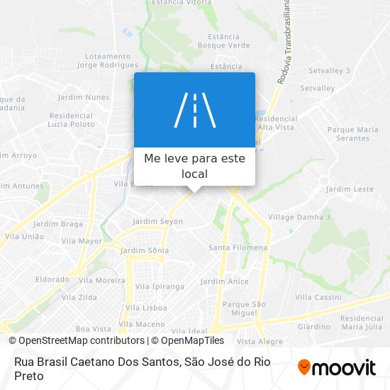 Rua Brasil Caetano Dos Santos mapa