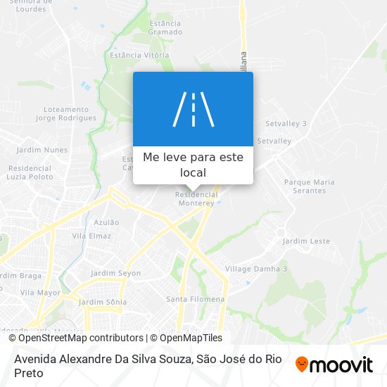 Avenida Alexandre Da Silva Souza mapa