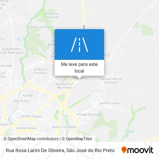 Rua Rosa Larini De Oliveira mapa