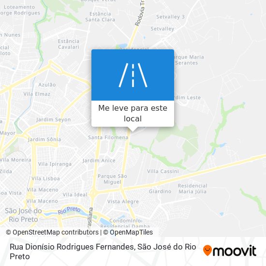 Rua Dionísio Rodrigues Fernandes mapa